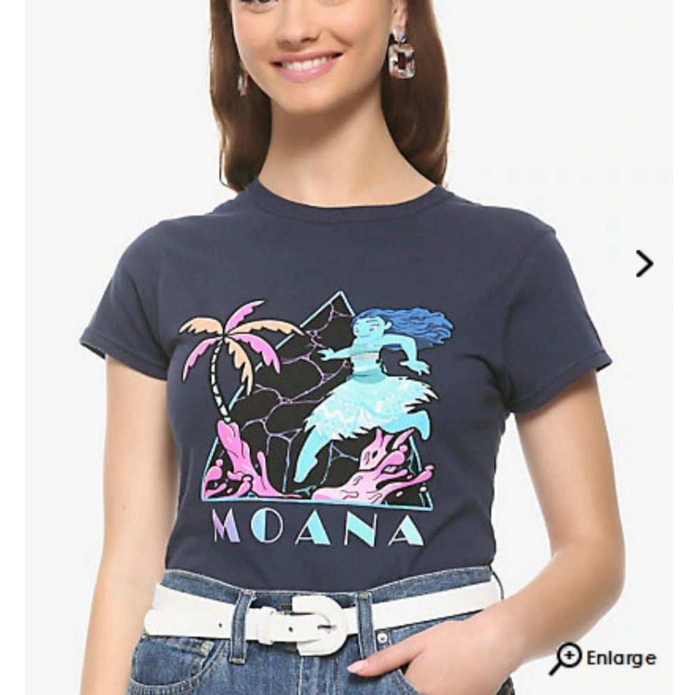 Disney Moana neon t-shirt